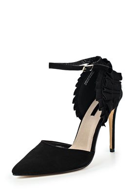 LOST INK  FOXY RUFFLE TRIM COURT SHOE